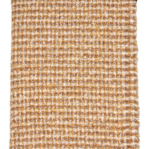 Mavi Jeans Yellow and Silver Knit Scarf Wrap - Picture 3 of 4